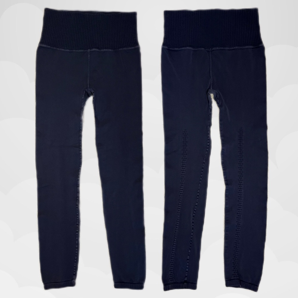 Free People - High-Rise 7/8 Length Good Karma Leggings in Washed Black